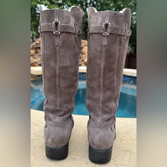 Ugg Australia Jillian Shearling Lined Boot Brown/Gray Suede Size 8, 1917 - Picture 5 of 8